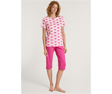 3/4 Pyjama aus Baumwolle - pink