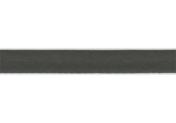 Baumwoll-Schrägband 20 mm / 3 m - anthrazit