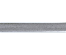 Baumwoll-Schrägband 20 mm / 3 m - grau