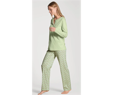 Damen Pyjama - grün