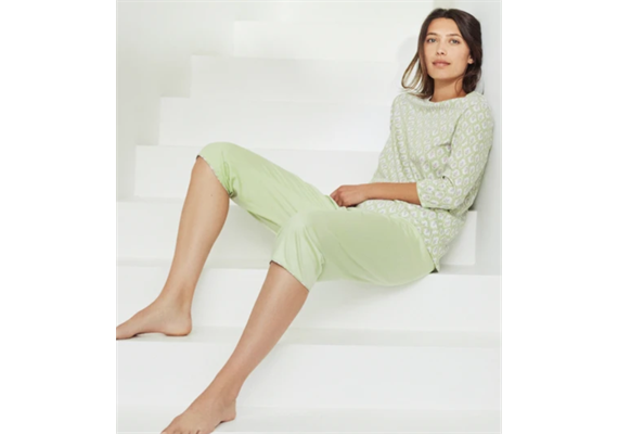 Damen Pyjama mit Bündchen - Gr. S = 40 / 42