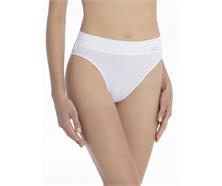 Damen Slip mit Softbund, high waist - weiss