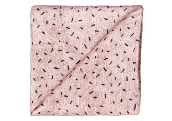 Gaze Tuch aus Baumwolle - rosa