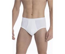 Herren Slip mit Eingriff - weiss