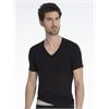 Herren T-Shirt V-Neck - L