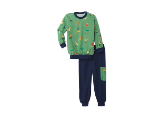Knaben Pyjama mit Bündchen - Gr. 80 - 86