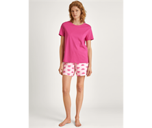 Kurzes Pyjama aus Baumwolle - pink