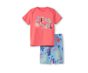 Kurzes Pyjama mit Print - Gr. 92