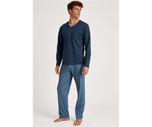 Pyjama aus Baumwolle - blau