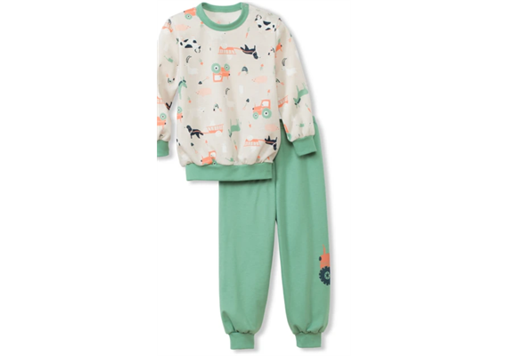 Pyjama mit Bündchen - Gr. 80 - 86