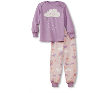 Pyjama mit Bündchen - lila
