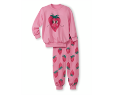 Pyjama mit Bündchen - rosa