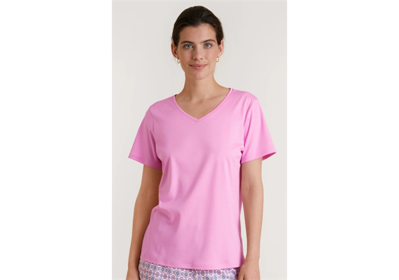 Pyjama T-Shirt aus Baumwolle - Gr. L = 48 / 50