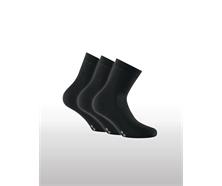 Socken Viskose 3er Pack - schwarz